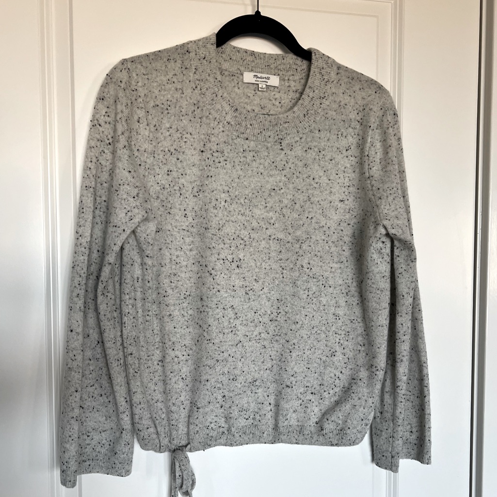 Madewell 100% Cashmere Mock Neck Sweater, Size S